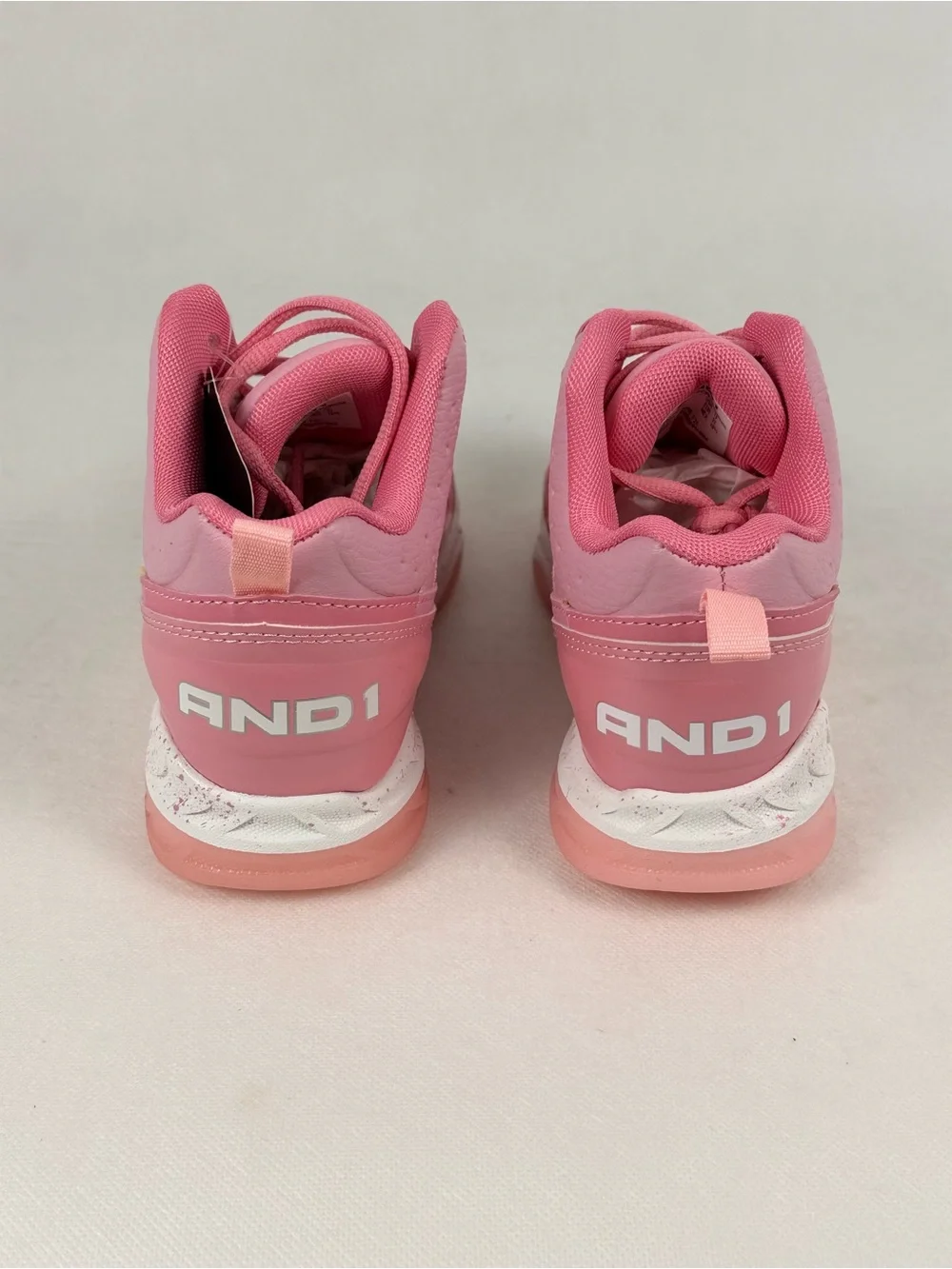 AND1 toddler Girl size 13 High Top Basketball Sneakers color PINK New